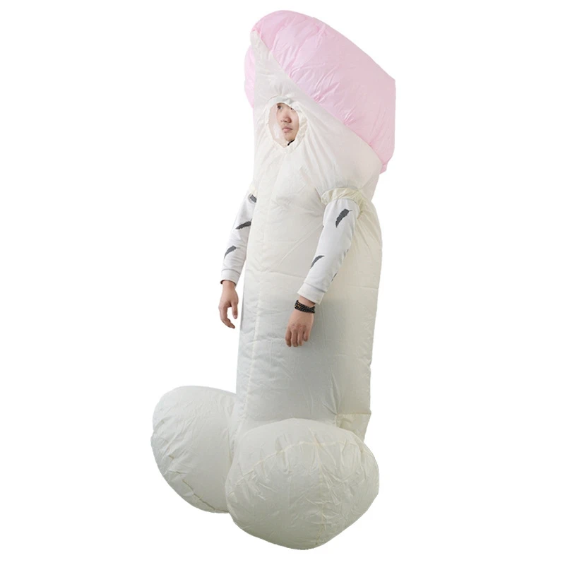 Взрослый надувной костюм пенис Карнавальный для мужчин одежда на Хэллоуин