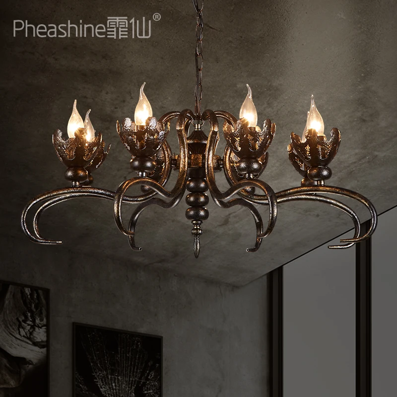 Железная Люстра В индустриальном стиле для ресторана гостиницы американская