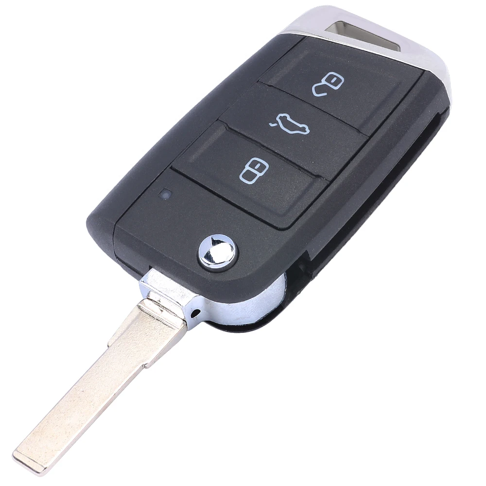 KEYECU обновленный дистанционный брелок 434 МГц ID48 чип для Volkswagen Beetle Passat-FCC ID: 5K0 837 202 AD