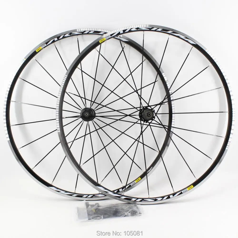 

New 700C Aksium Race Road bike 6061 Aluminum alloy bicycle wheelset alloy clincher rims use for 8/9/10/11S QRM FTS-L Free ship