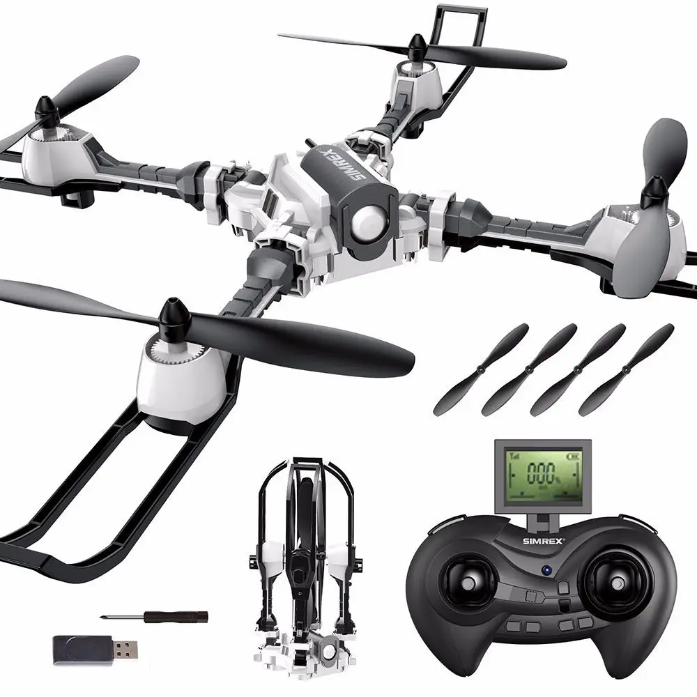 Складной Радиоуправляемый квадрокоптер мини Дрон Безголовый режим одна кнопка