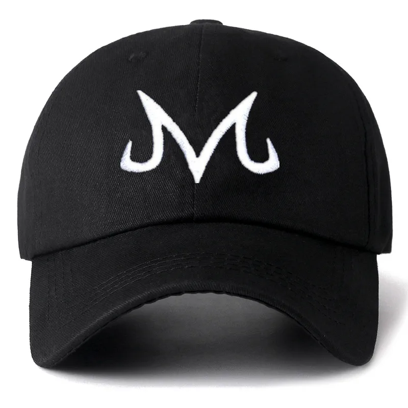 Бренд Majin Buu Dragon Ball Snapback Кепка из хлопка для мужчин и женщин хип хоп папа кепки для гольфа Garros Прямая поставка - Цвет: black