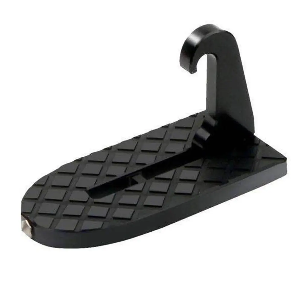 

2 in 1 Foldable Car Door Step Latch Hook Stepping Ladder Mini Foot Pegs Easy Access to Car Rooftop With Safety Hammer For Car