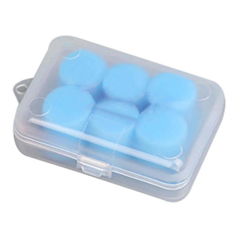 

6 шт./коробка, силиконовые затычки для ушей с шумоподавлением