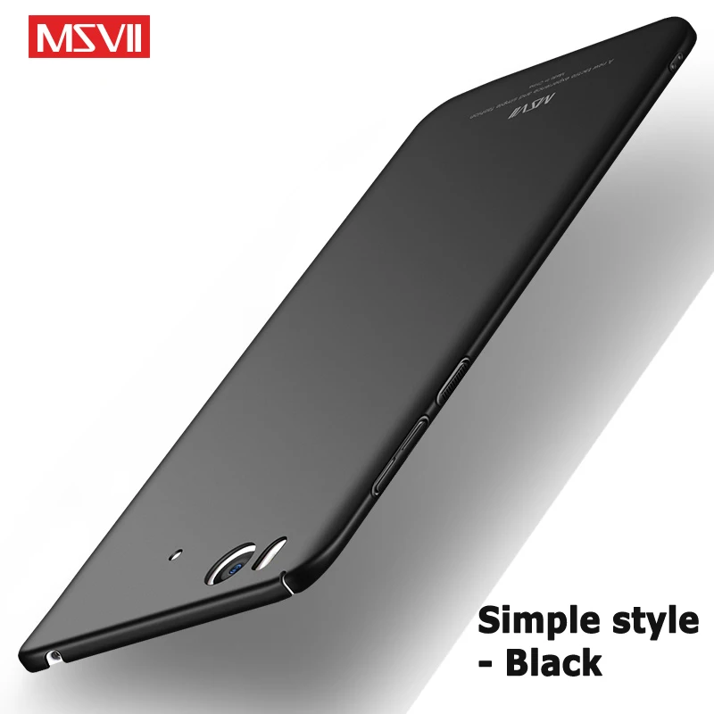 Simple black Mi 5S mi 5 s Чехол MSVII матовый чехол для Xiaomi mi A1 5X чехол Xio mi a1 Global Жесткий Чехол для Xiaomi mi 5 mi A1 mi 5x mi 5S чехол s - Цвет: Simple black