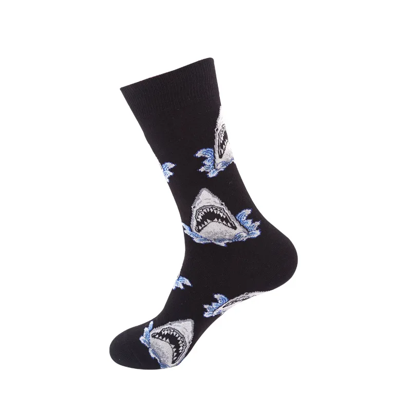 Мужские носки зимние влагостойкие дышащие дезодоранты спортивные мужские хлопковые носки мужские повседневные Модные счастливые носки Ретро мужские носки - Цвет: 22