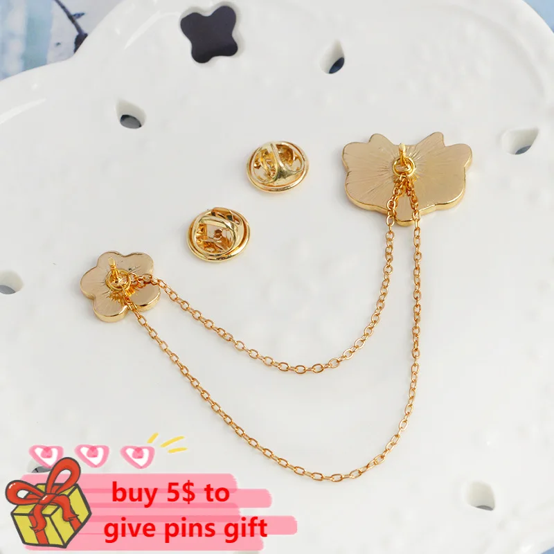 Счастливая кошка вишневый цвет искусственная цепь джинсовая куртка лацкан