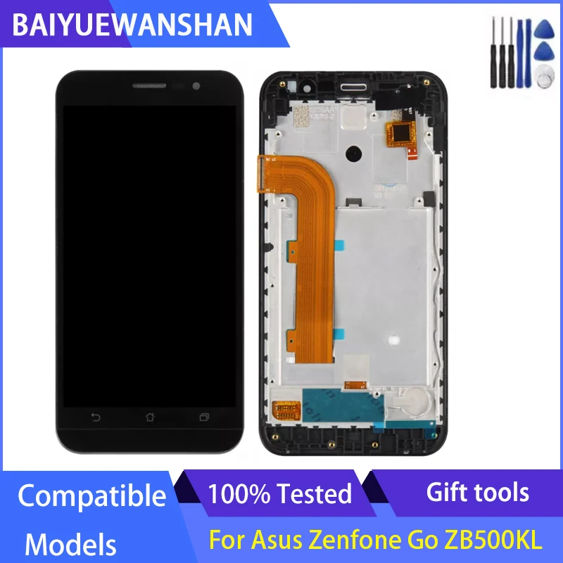 5.0" For ASUS Zenfone Go ZB500KL LCD Display With Touch Screen Digitizer Replacement For Asus ZB500KL X00AD LCD