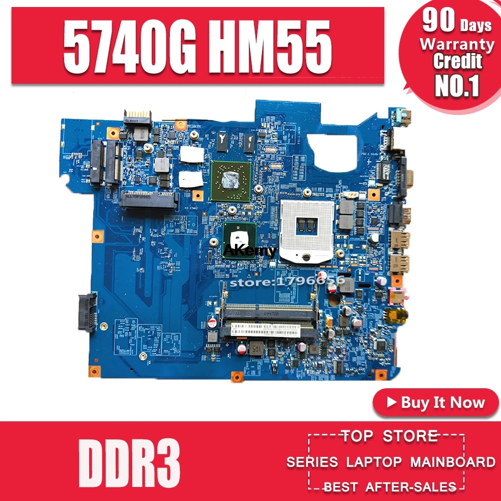 Материнская плата 5740G для acer aspire 5740 5740G 48.4GD01.01M 09285-1M HM55 DDR3 протестированная оригинальная mianboard