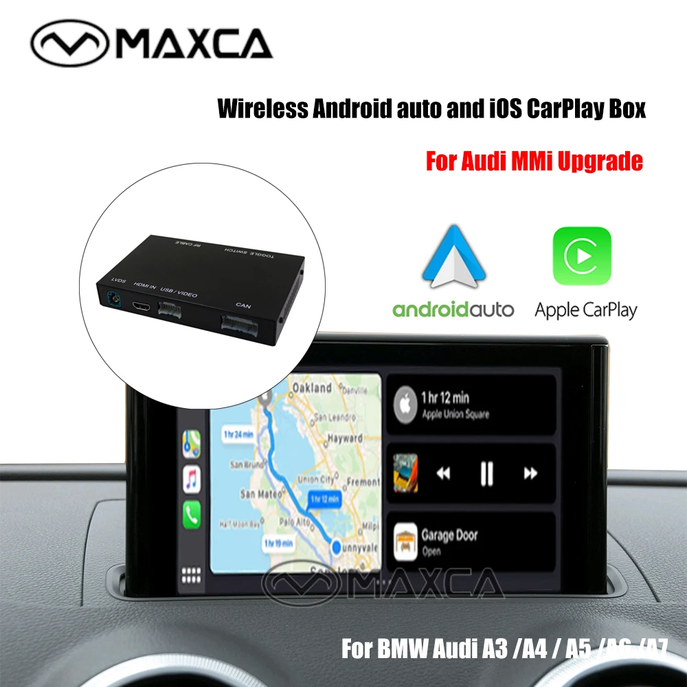 Беспроводной Carplay Android автоинтерфейсная коробка для Audi A3 A4 A5 A6 A7 оригинальный MMI DA