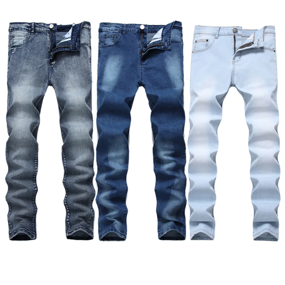 DANTBULUN Mens Slim Fit Casual Jeans Classical Straight Denim Pants Stretchy Skinny Fit Colored Jeans Men Brand Pants Hot Sale