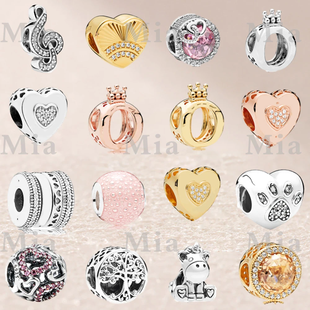 

Fahmi 2020 New Popular 100% 925 Sterling Silver Rose Gold Charm Beads31 Fashion Original Jewellery For Women Party Wedding Gift