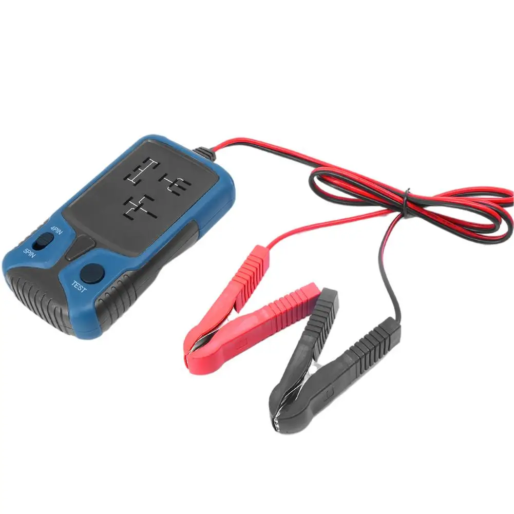 

Автомобильный тестер реле 12 В, тестер реле, электронный тестер напряжения, 4-контактный 5-контактный тестер автомобильного аккумулятора для ...