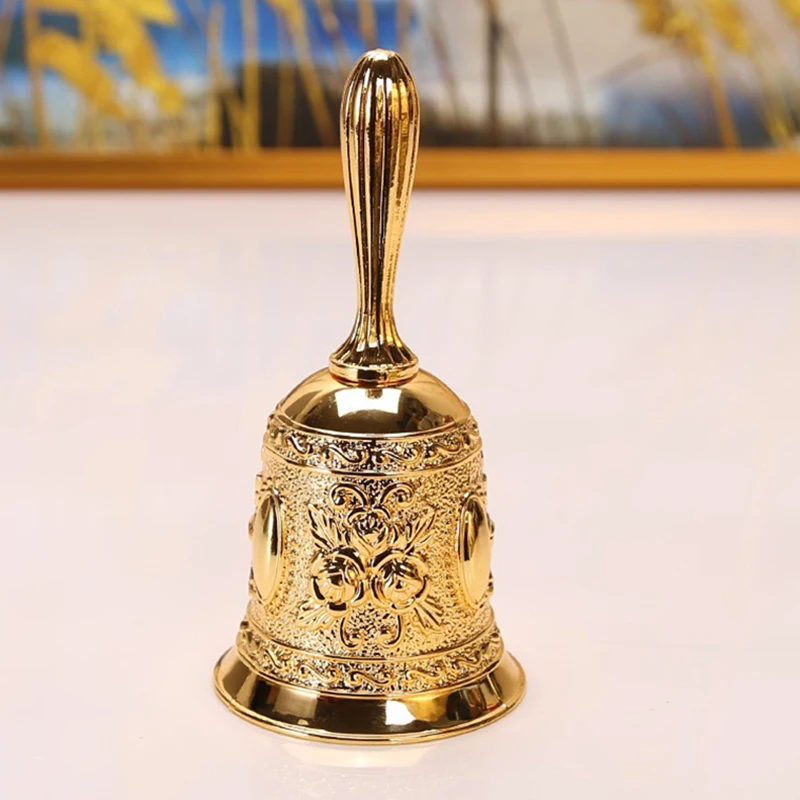 Нержавеющий цветочный ручной Колокольчик из цинкового сплава винтажные