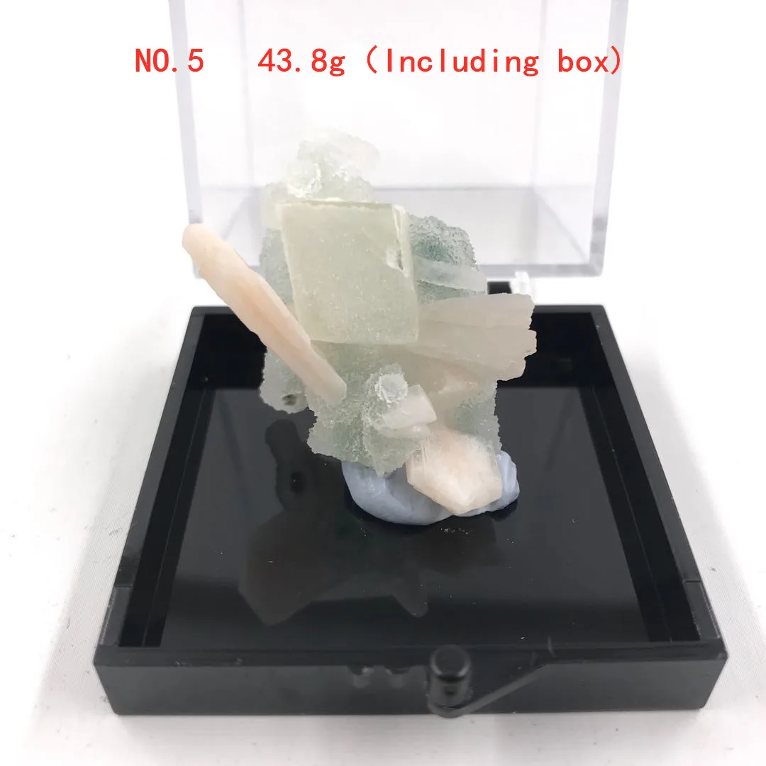 

Natural Rare Apophyllite Micro Mineral Crystal Specimens Energy Purification Family Home Decor Accessories