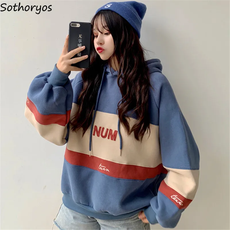 Женские толстовки в Корейском стиле высокого качества модные Свободные