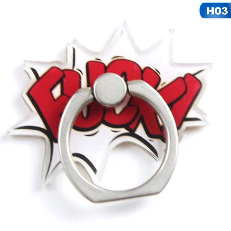 

UVR 360 Degree Finger Ring Smartphone Stand Holder Mobile Phone Holder Stand For iPhone Acrylic All Smart Phone