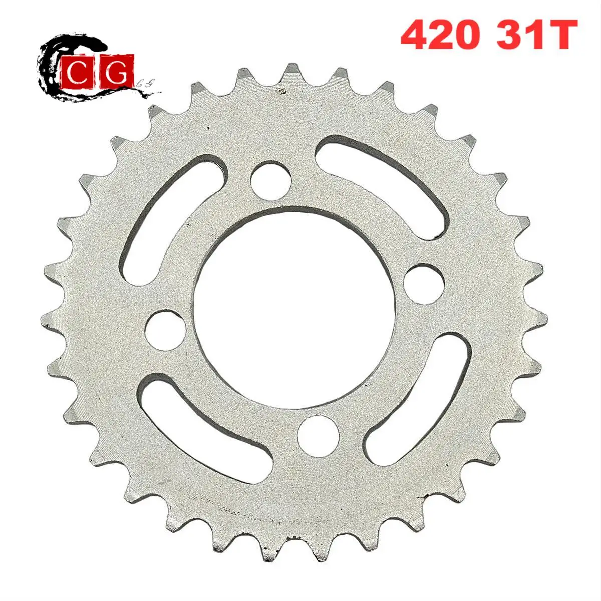 

Задняя звездочка для квадроцикла, мотоцикла, мопеда, 1 шт., 420, 31T, 52 мм