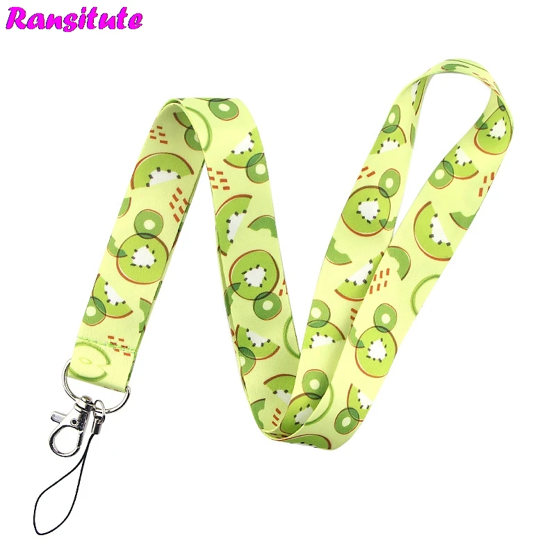 Фрукты серии киви талреп Ключ ID карты мобильный телефон ремень USB бейдж держатель