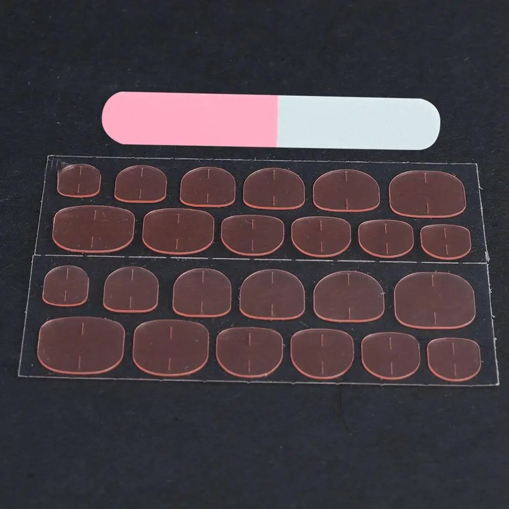 Наклейки для ногтей 48 шт/4 листа Двухсторонняя клейкая лента стикер s с пилка