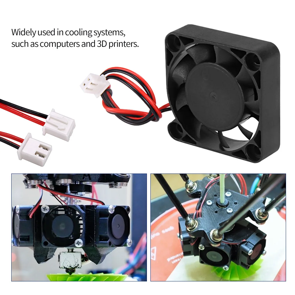 EZT3D Cooling Fan 3D Printer CPU Cooler Computer USB Plastic 2510 3010 4010 5010 6015 12V 24V 25x25x10 mm 40x40x10mm | Компьютеры и