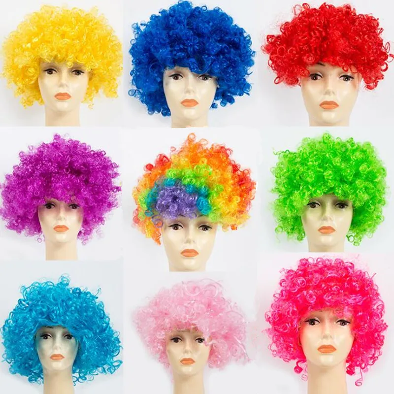 Дети взрослые красочные футбольные фанаты Взрывная голова Забавный Косплей