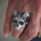 Винтажное готическое искусственное украшение, черный демон, каркас, стиль викингов, подарок для мужчин