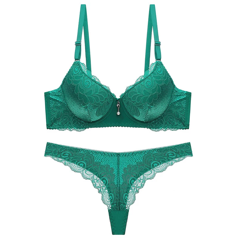 Sfit новинка 2019 сексуальный Тонг Женский комплект с бюстгальтером однотонный