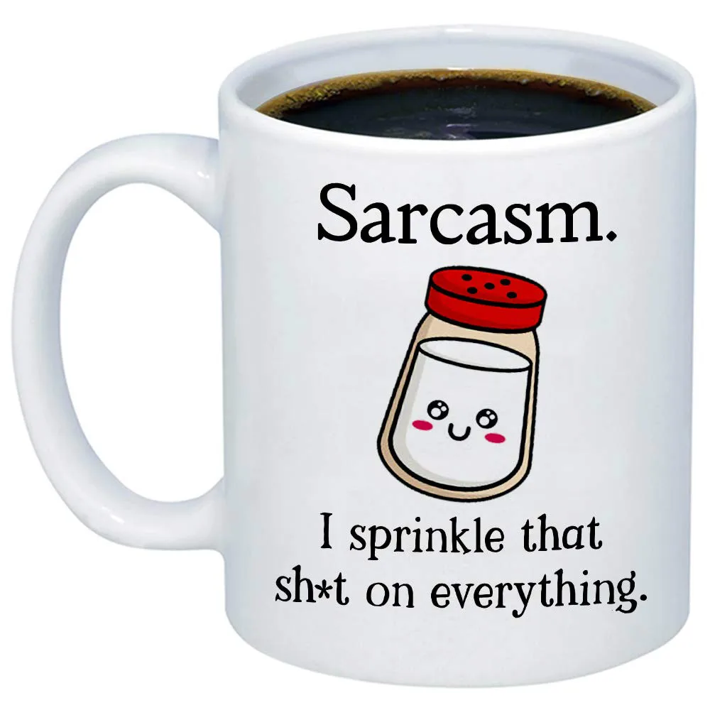 Забавные кружки для женщин Sarcasm я сбрызгиваю это на все кофе|Кружки| |