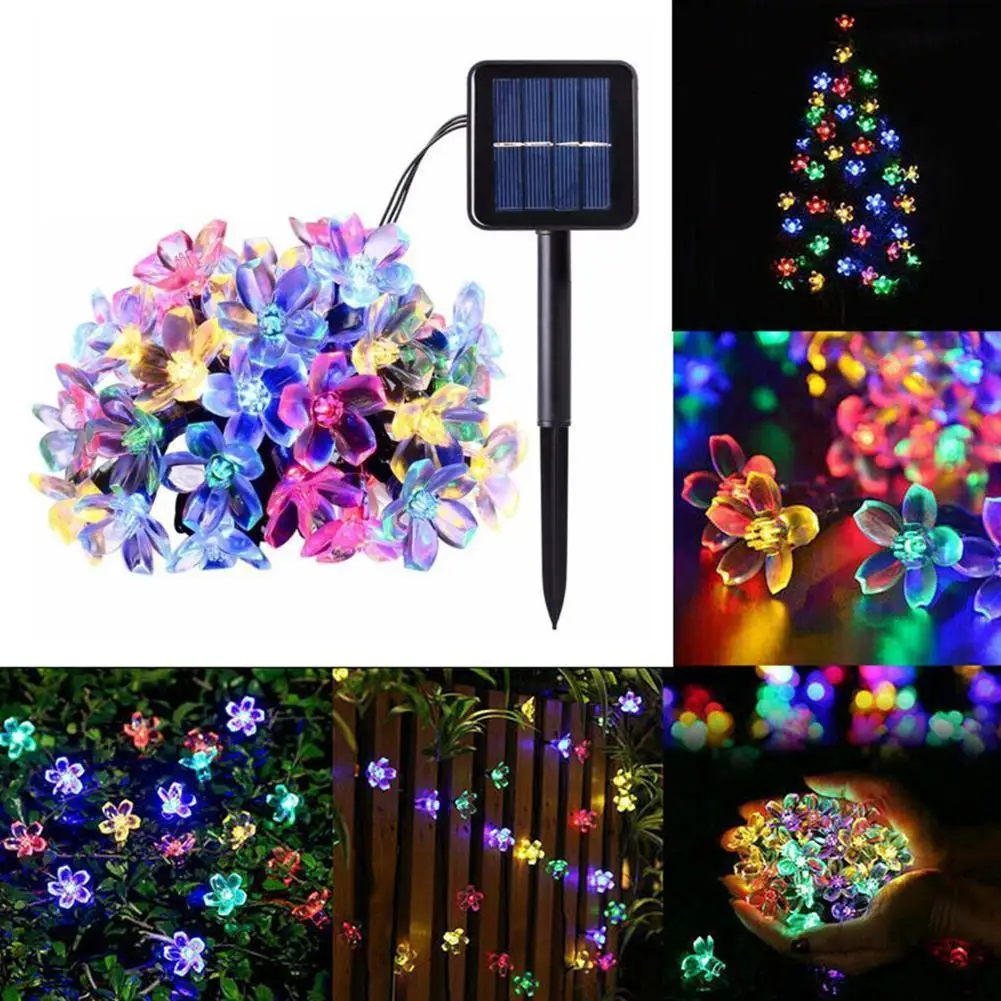 

Гирлянда на солнечной батарее, 6,5 м, 30 светодиодов, водонепроницаемая, для дома, для улицы, сада, украшения O4J1