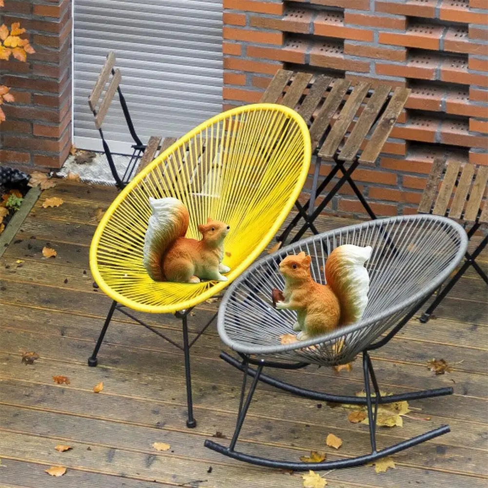 

Cute Simulation Little Squirrel Crafts Succulent Moss Elf Fairy Landscape Ornaments Miniature Garden Statue DIY Micro Anima X7U6