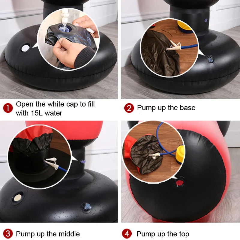 1 6 м вертикальный надувной боксерский мешок рефлекторная база воды сброс