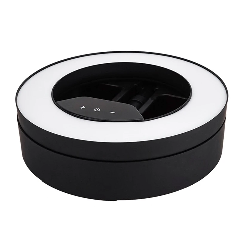 

Ring Light with Stand and 2 Small Storages Brackets 8Inch Desk Ring Light for YouTube Video Photography Live Streaming