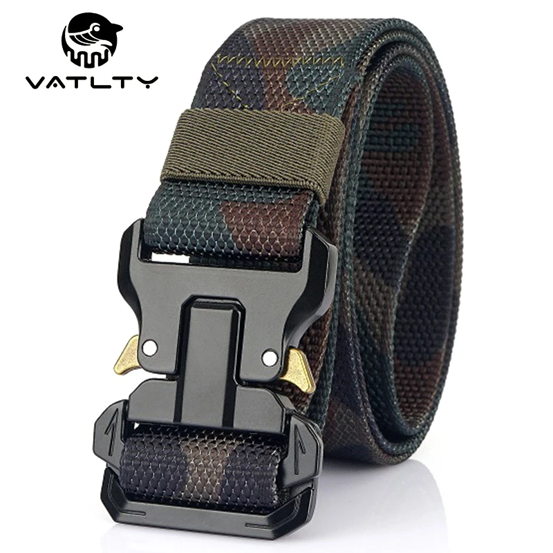 

2021 Military Tactical Belt For Men 1200D Soft Real Nylon Hard Alloy Quick Release Buckle Outdoor Sports Belt Tactical Equipment