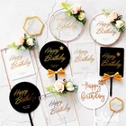 Украшения с оленями, искусственные цветы, торты для детского душа, с днем рождения, товары для выпечки, девочки, подарки на день Святого Валентина