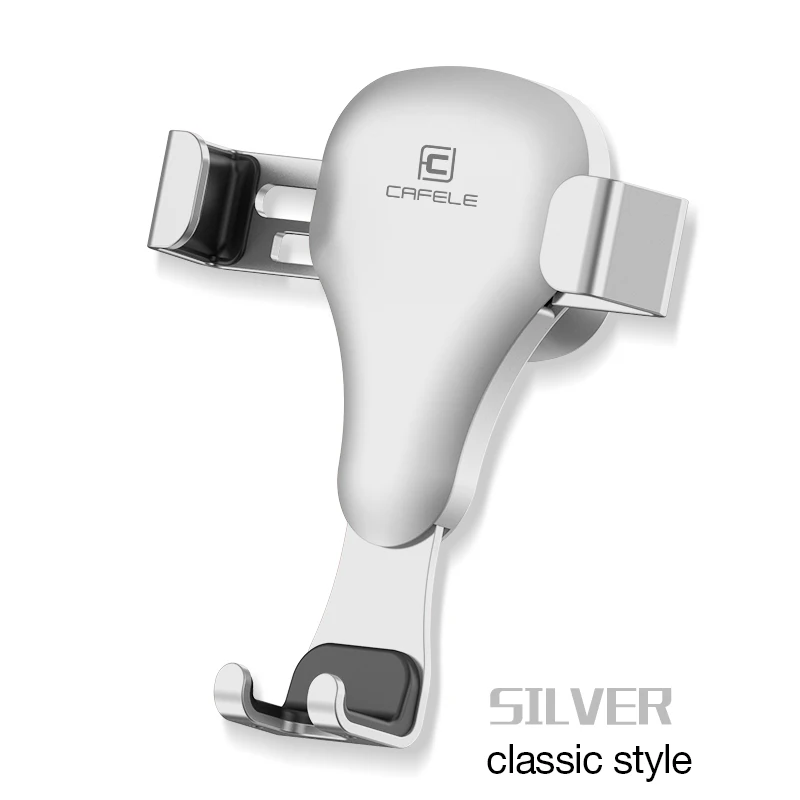 Silver Basic style CAFELE гравитационный реакционный Автомобильный держатель для мобильного телефона с зажимом, автомобильный держатель для iPhone, samsung, huawei, xiaomi - Цвет: Silver Basic style