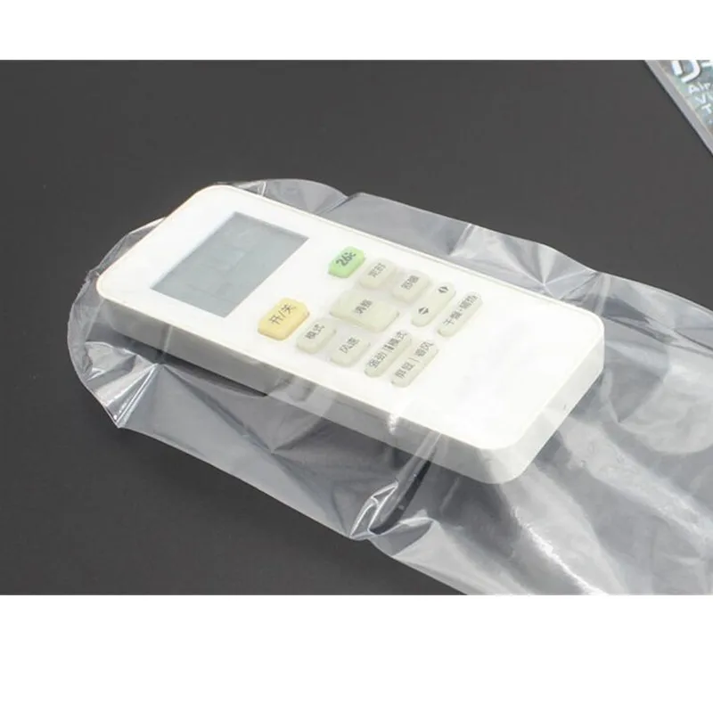 

1set=5pcs 27*11cm Dust Proof Waterproof Heat Shrink Film Clear Video TV Air Condition Remote Cover Case Storage Bags