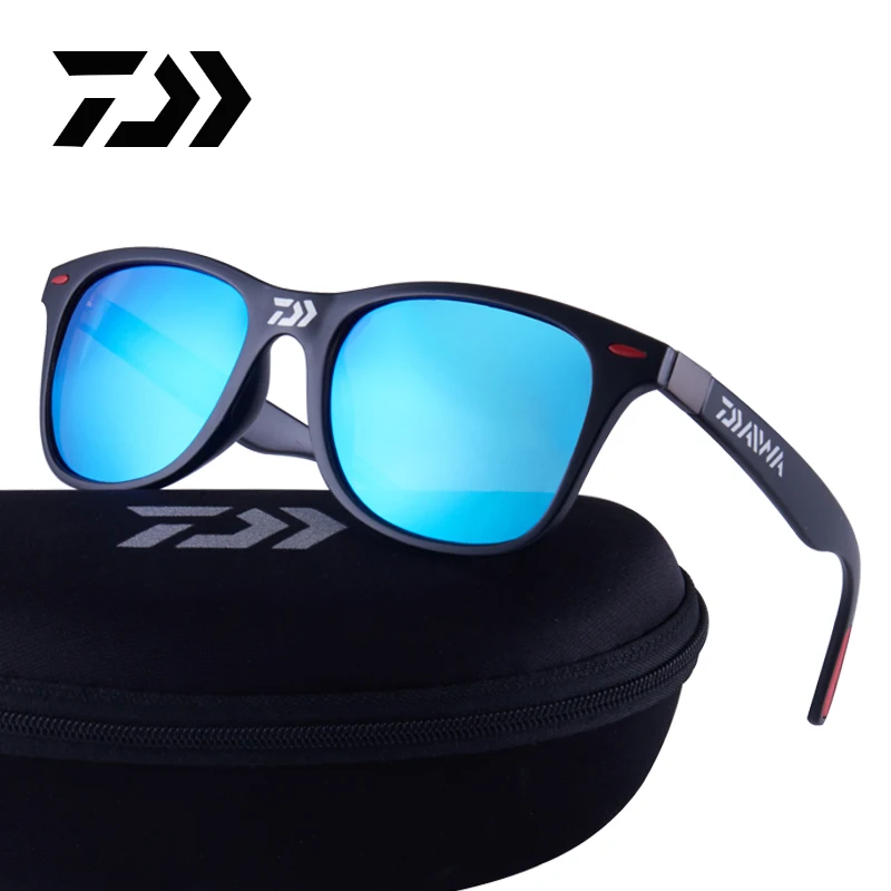 

DAIWA Men Polarized Fishing Sunglasses Women Classic Sun Glasses Camping Hiking Driving Goggles Unisex UV400 Eyewear With Box