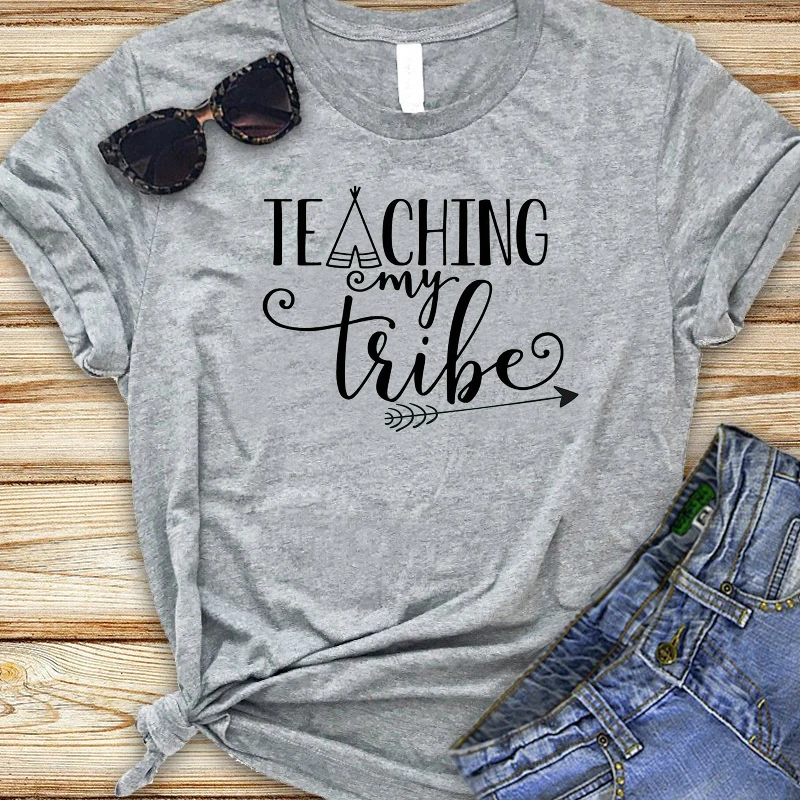 Teaching My Tribe Женская забавная Футболка Повседневная футболка для девочек