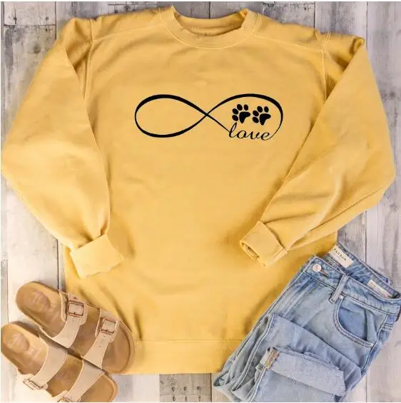

Sugarbaby New Arrival Dog Mom Sweatshrit Love dog paw Jumper Long Sleeve Fashion Sweatshirt grunge Tumblr Pullover Hipster Tops