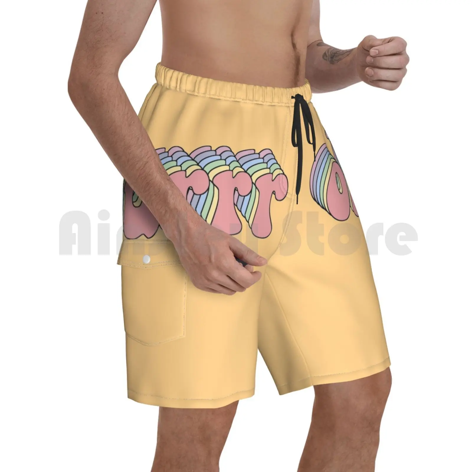 

Okurrr Retro Beach Shorts Men Beach Pants Swim Trunks Meme Memes Sad Sarcastic Face Faces Reaction Funny Set Mini