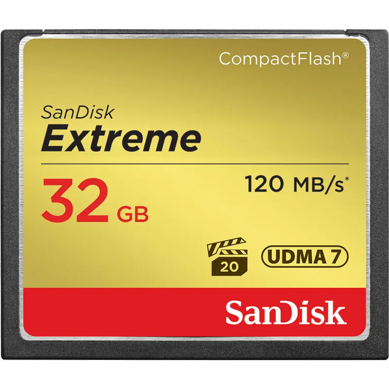 Оригинальный SANDISK EXTREME для SLR камеры высокоскоростной CF COMPACTFLASH карта памяти 32 Гб 64 128 ГБ|Карты памяти| |