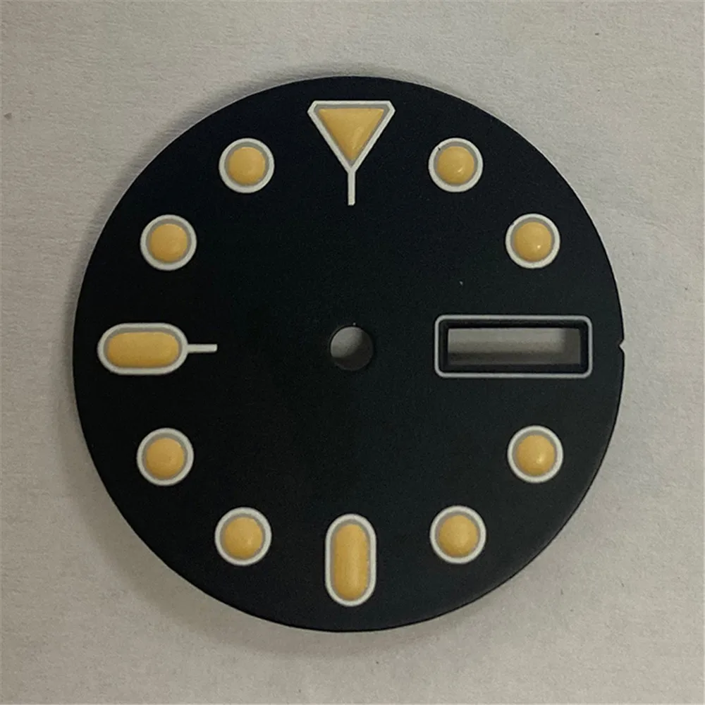 

Watch Dial for NH35A/NH36/4R36 Watch Movement 28.5MM Green Luminous Single/Dual Calendar