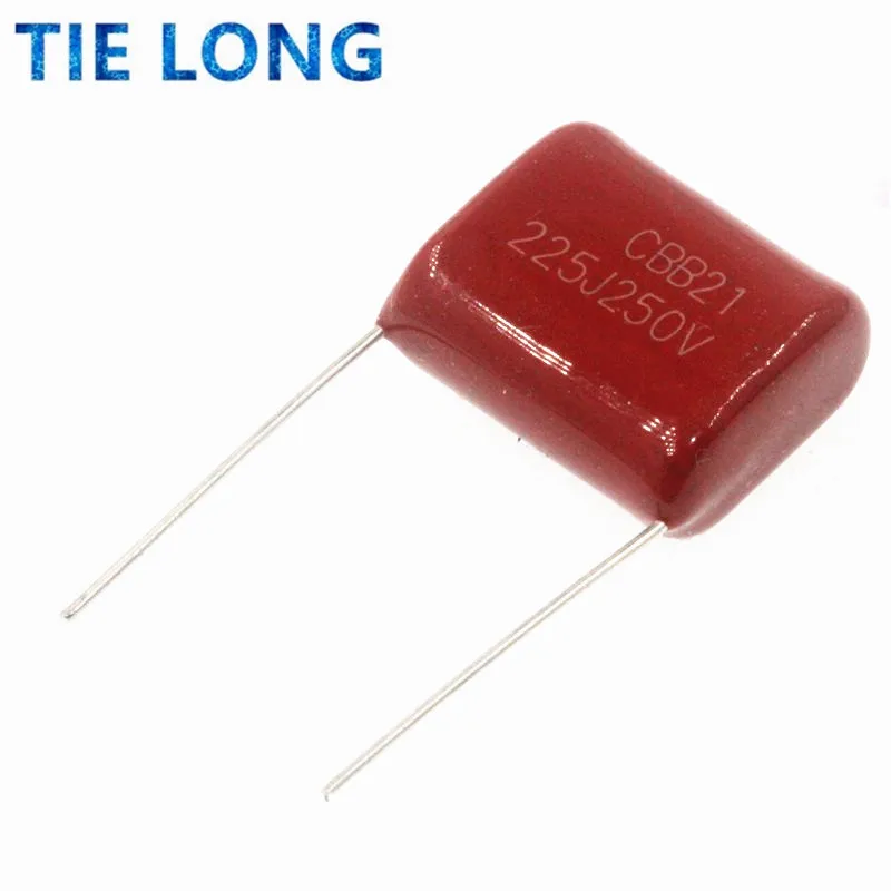 

10PCS 250V225J Pitch 20MM 250V 225 2.2uf CBB 250V225 Polypropylene film capacitor