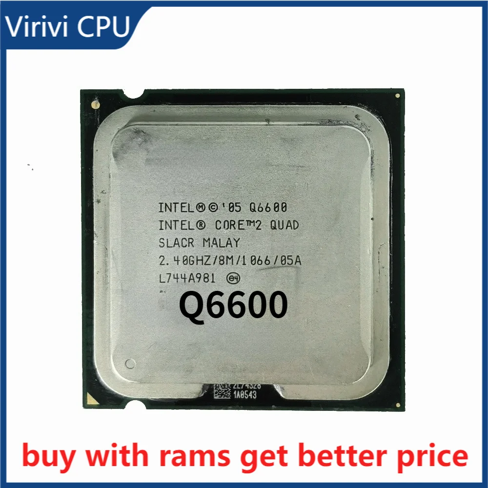 Процессор Intel Core 2 Quad Q6600 4 ГГц четырехъядерный ЦПУ 8 Мб 95 Вт 1066 LGA 775 | Компьютеры и