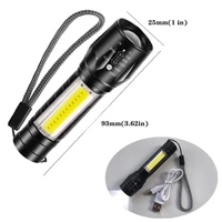 mini rechargeable led flashlight portable waterproof emergency torch telescopic zoom camping adventure lamp carry working light