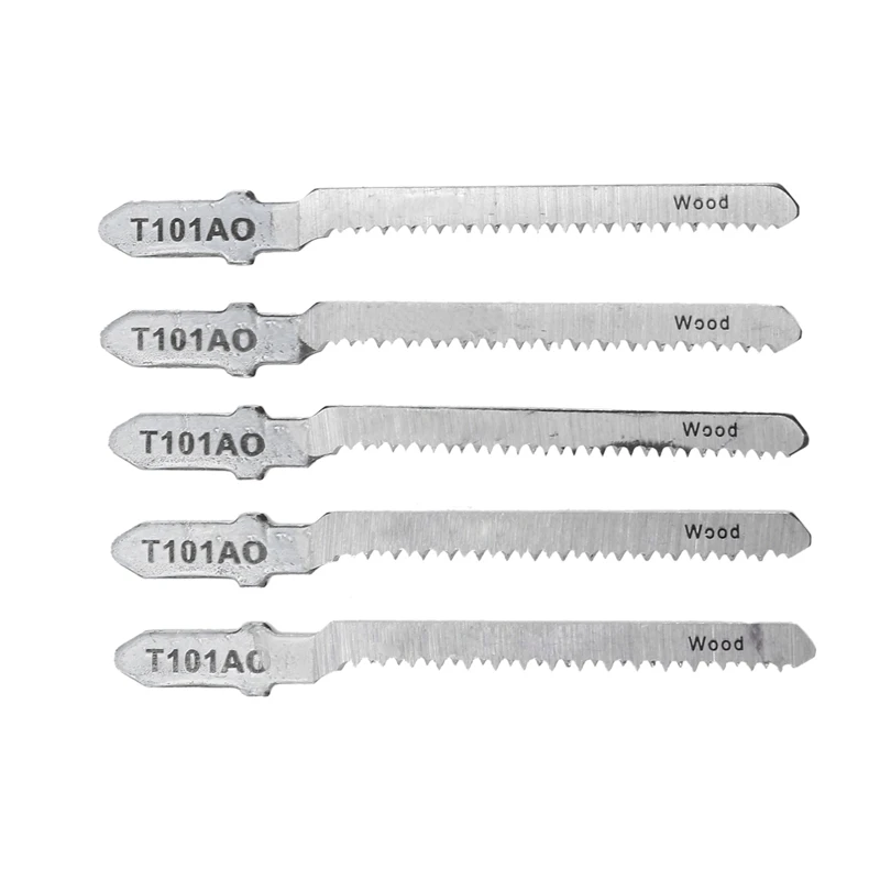

50 Pack T101AO 3-1/4 In. 20-Teeth High Carbon Steel T-Shank Jig Saw Blade for Clean Cutting Wood