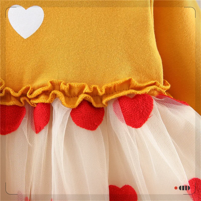 Милое Платье для девочек 2020 новая осенняя одежда лоскутные платья из тюля с