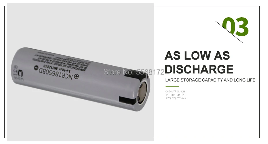 Литий-ионные аккумуляторы Panasonic NCR18650BD 18650 3 7 в 3200 мАч | Электроника