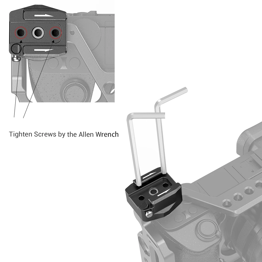 SmallRig Universal Rotatable Cold Shoe Mount Adapter (Two 1/4&quot-20 Screws)for LED Video Light Microphone Flash diy mount-2819 |